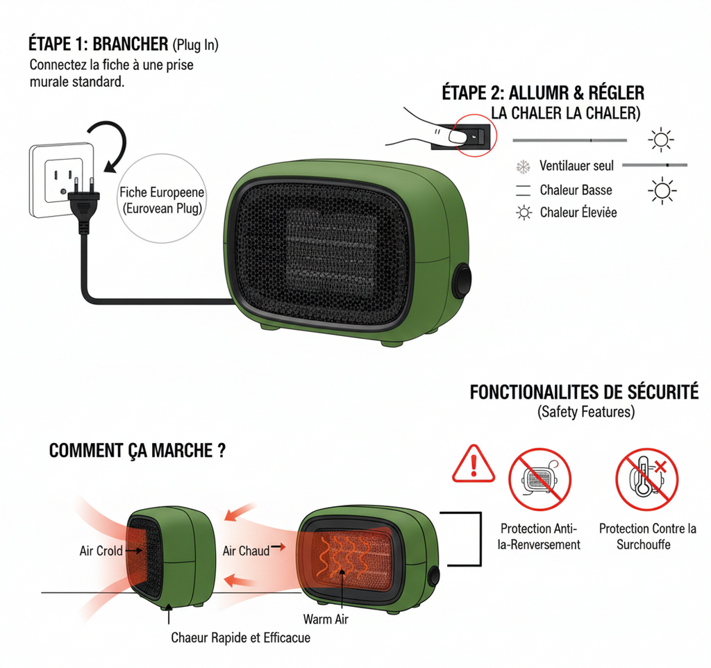 appareil de chauffage compact