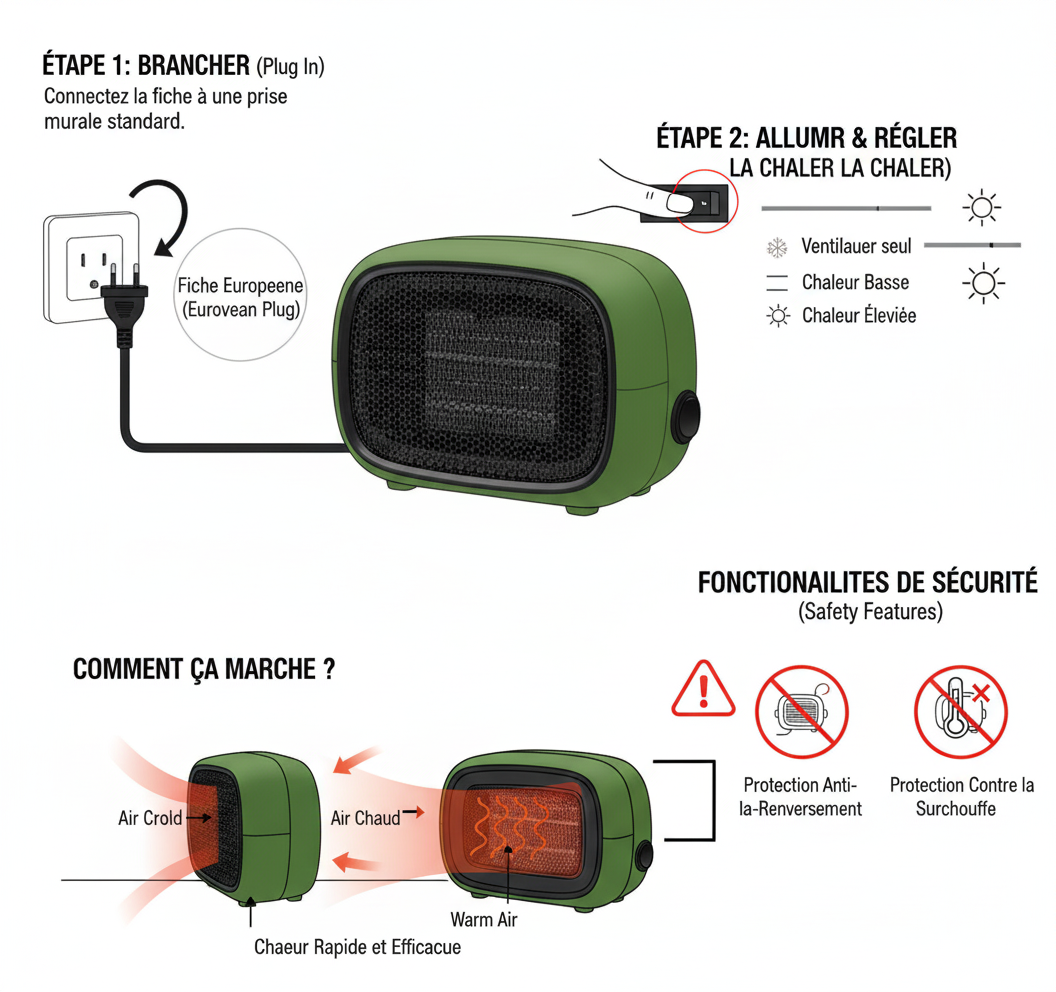appareil de chauffage compact